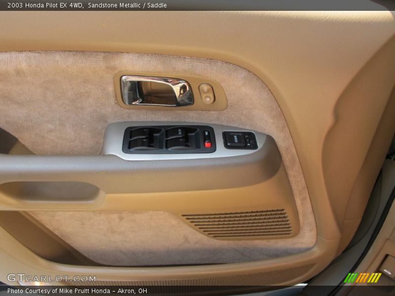Sandstone Metallic / Saddle 2003 Honda Pilot EX 4WD