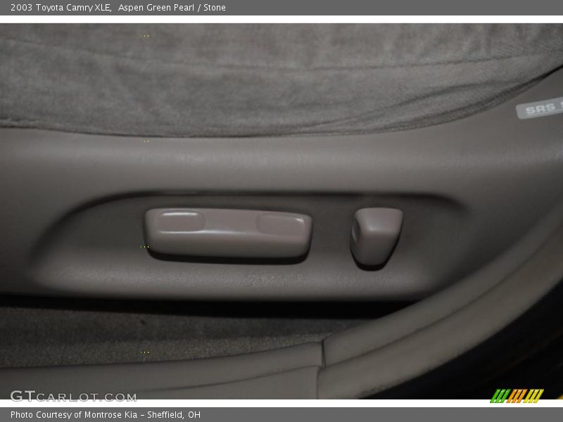 Aspen Green Pearl / Stone 2003 Toyota Camry XLE