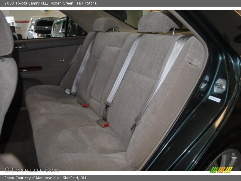 Aspen Green Pearl / Stone 2003 Toyota Camry XLE