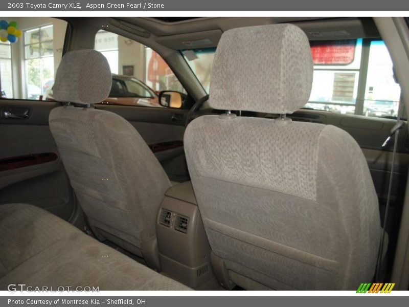 Aspen Green Pearl / Stone 2003 Toyota Camry XLE