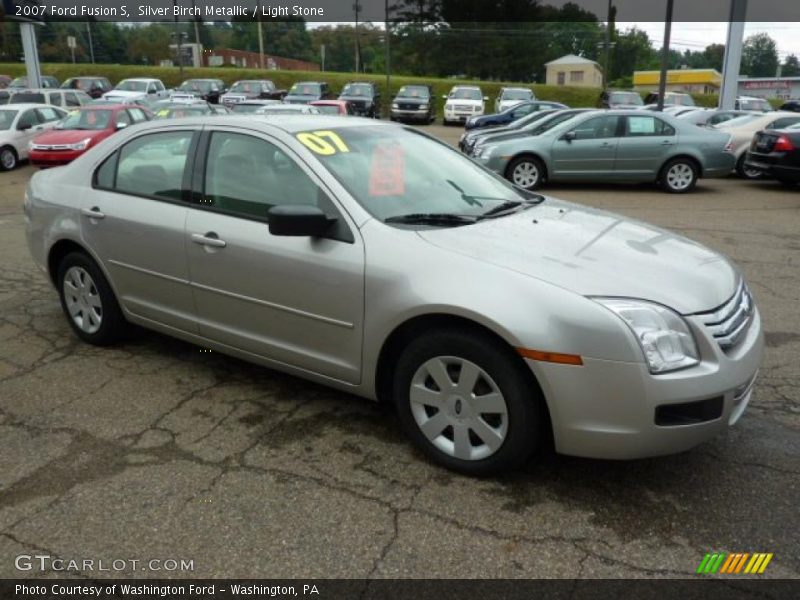 Silver Birch Metallic / Light Stone 2007 Ford Fusion S