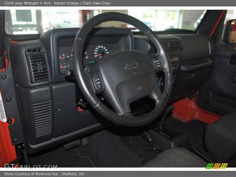 Impact Orange / Dark Slate Gray 2006 Jeep Wrangler X 4x4