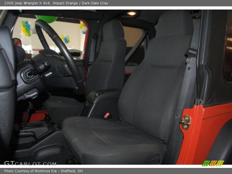 Impact Orange / Dark Slate Gray 2006 Jeep Wrangler X 4x4