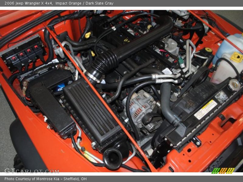 Impact Orange / Dark Slate Gray 2006 Jeep Wrangler X 4x4