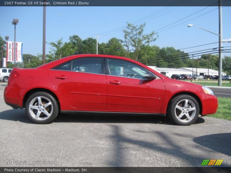 Crimson Red / Ebony 2007 Pontiac G6 V6 Sedan