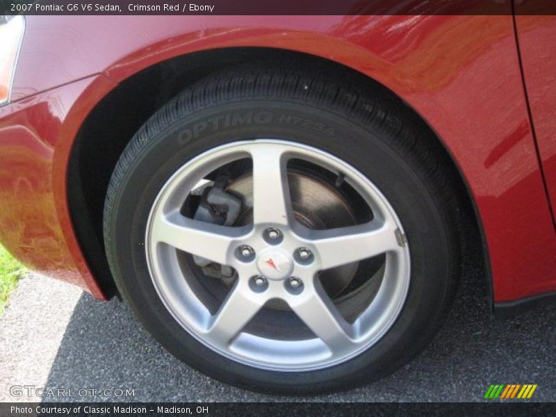 Crimson Red / Ebony 2007 Pontiac G6 V6 Sedan