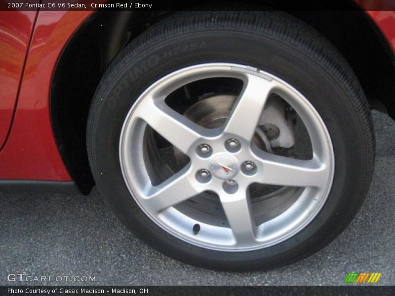 Crimson Red / Ebony 2007 Pontiac G6 V6 Sedan