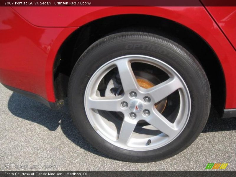 Crimson Red / Ebony 2007 Pontiac G6 V6 Sedan