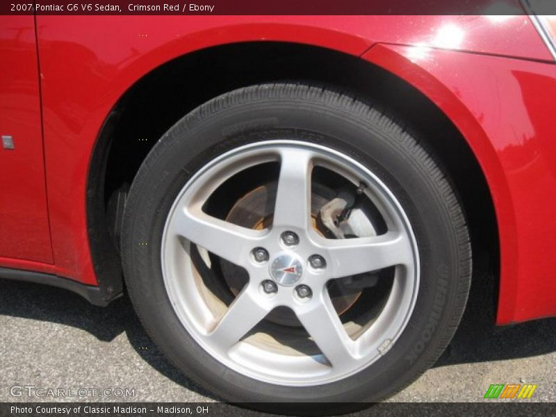 Crimson Red / Ebony 2007 Pontiac G6 V6 Sedan