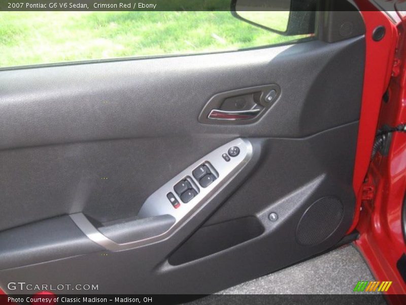 Crimson Red / Ebony 2007 Pontiac G6 V6 Sedan