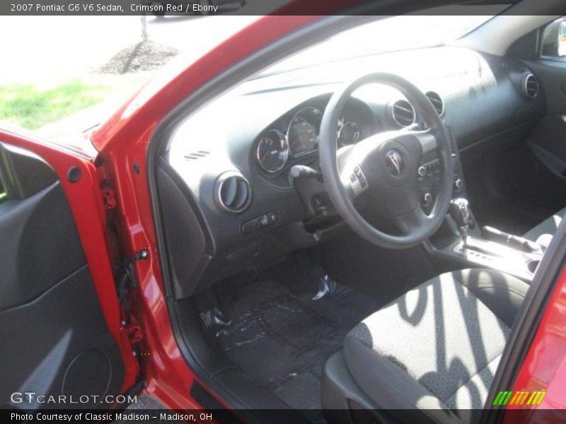 Crimson Red / Ebony 2007 Pontiac G6 V6 Sedan