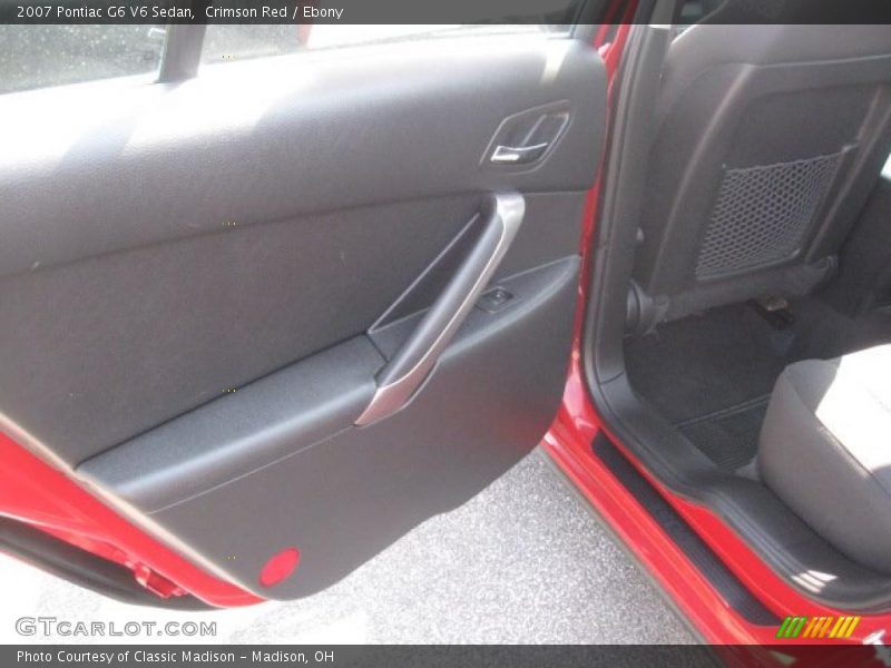 Crimson Red / Ebony 2007 Pontiac G6 V6 Sedan