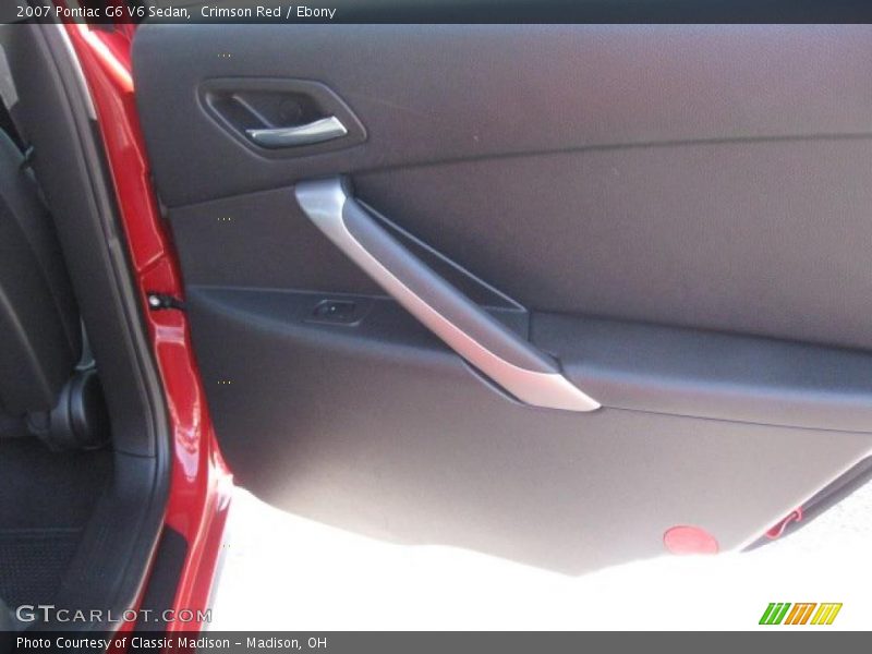 Crimson Red / Ebony 2007 Pontiac G6 V6 Sedan