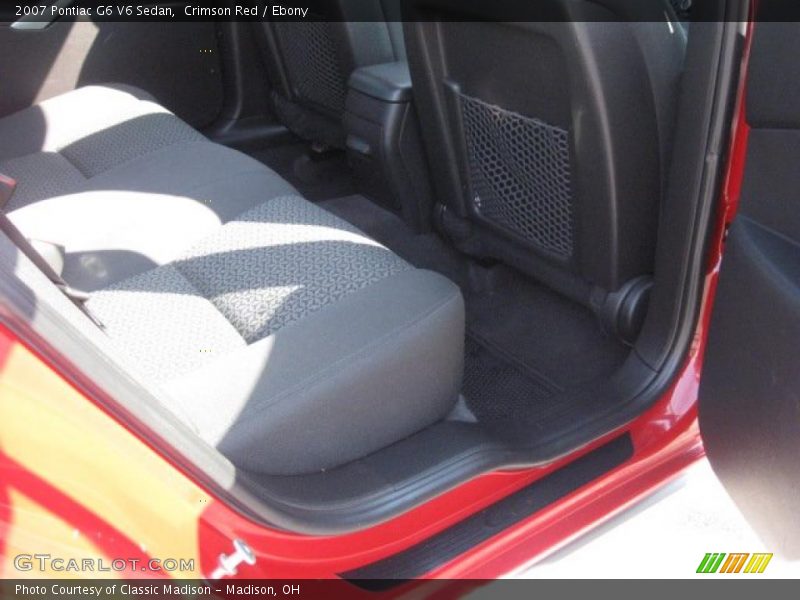 Crimson Red / Ebony 2007 Pontiac G6 V6 Sedan