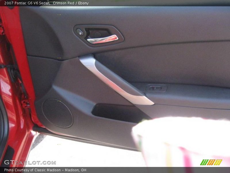 Crimson Red / Ebony 2007 Pontiac G6 V6 Sedan