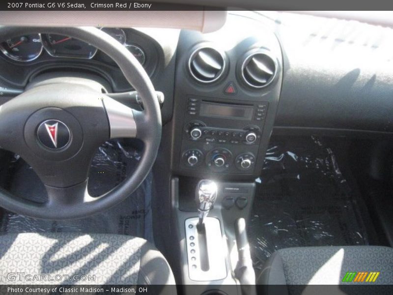 Crimson Red / Ebony 2007 Pontiac G6 V6 Sedan