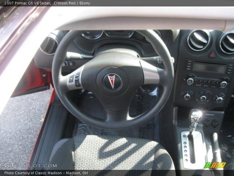Crimson Red / Ebony 2007 Pontiac G6 V6 Sedan
