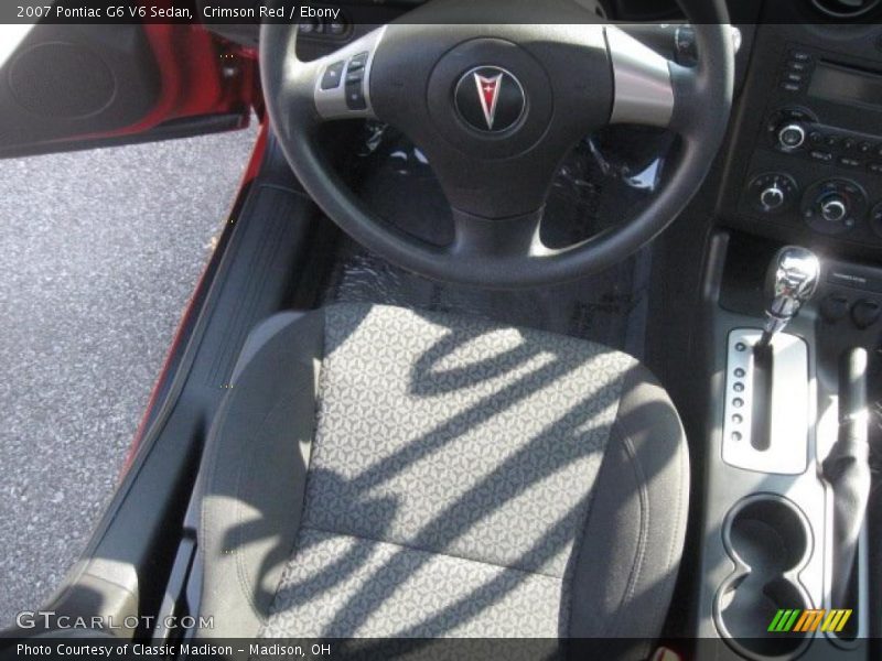 Crimson Red / Ebony 2007 Pontiac G6 V6 Sedan