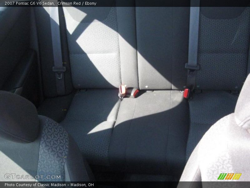 Crimson Red / Ebony 2007 Pontiac G6 V6 Sedan