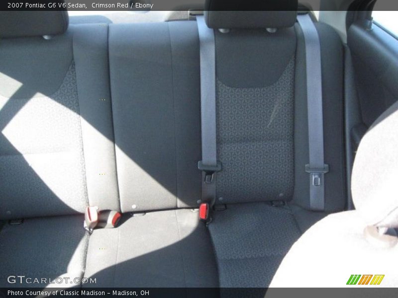 Crimson Red / Ebony 2007 Pontiac G6 V6 Sedan