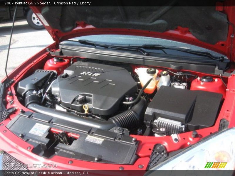 Crimson Red / Ebony 2007 Pontiac G6 V6 Sedan
