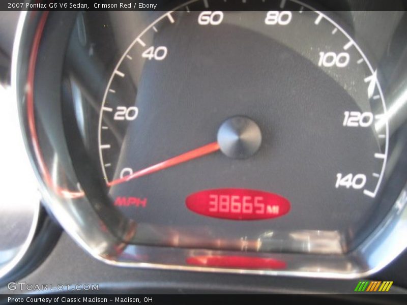 Crimson Red / Ebony 2007 Pontiac G6 V6 Sedan
