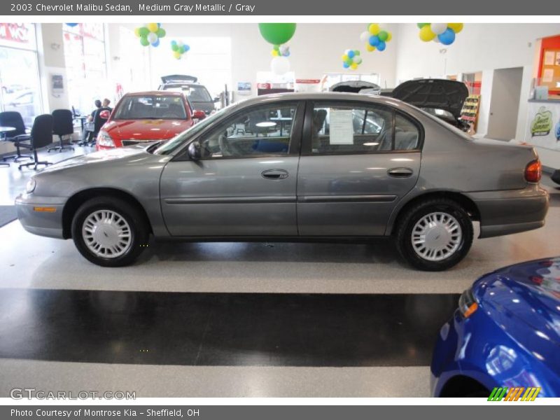 Medium Gray Metallic / Gray 2003 Chevrolet Malibu Sedan