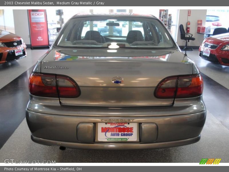 Medium Gray Metallic / Gray 2003 Chevrolet Malibu Sedan