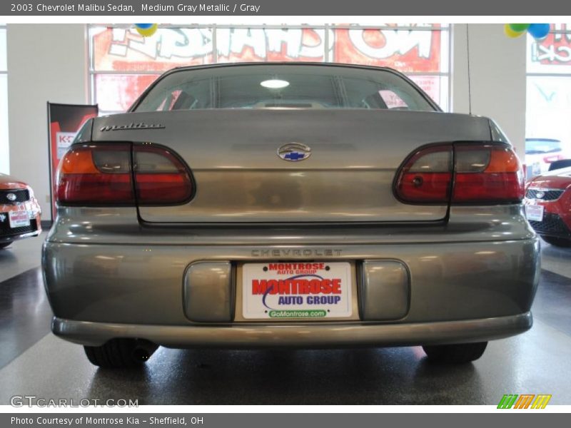 Medium Gray Metallic / Gray 2003 Chevrolet Malibu Sedan