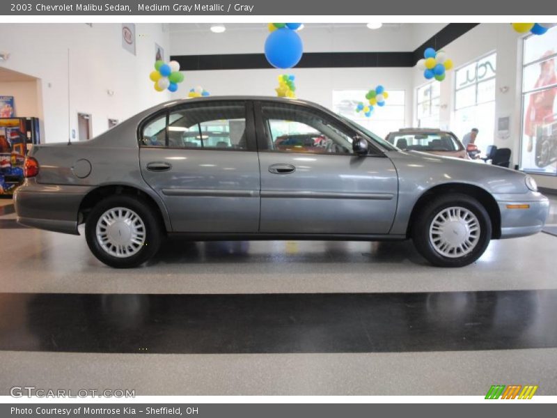 Medium Gray Metallic / Gray 2003 Chevrolet Malibu Sedan