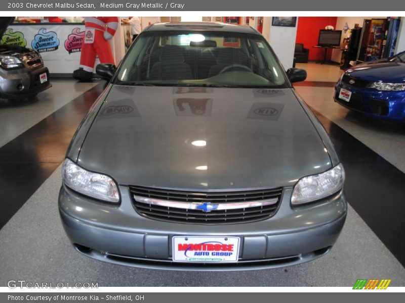 Medium Gray Metallic / Gray 2003 Chevrolet Malibu Sedan
