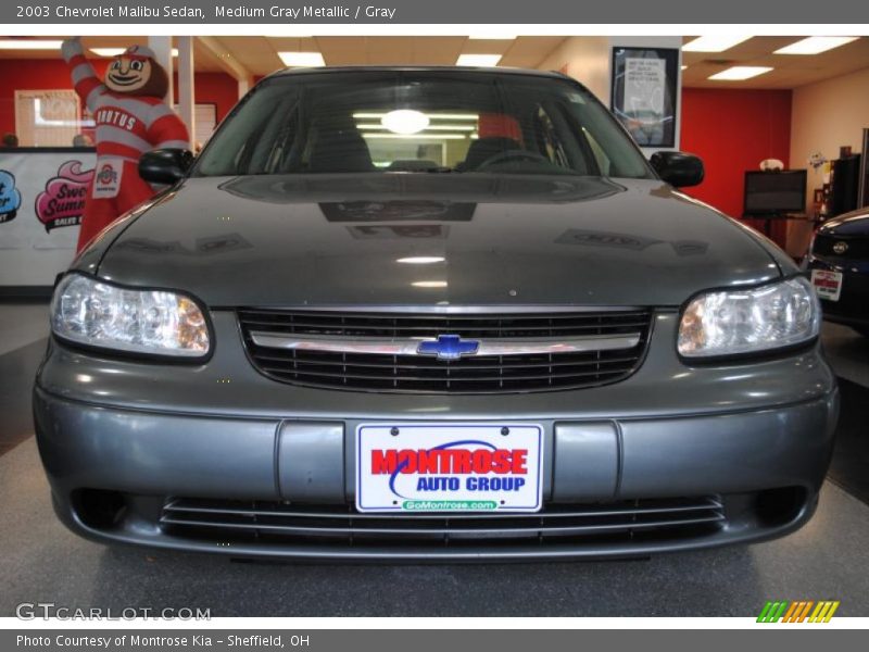 Medium Gray Metallic / Gray 2003 Chevrolet Malibu Sedan