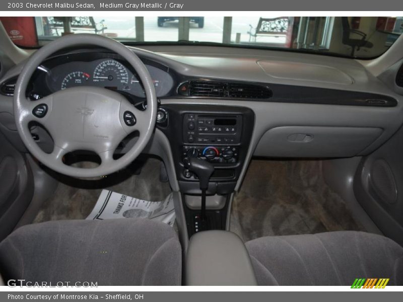 Medium Gray Metallic / Gray 2003 Chevrolet Malibu Sedan