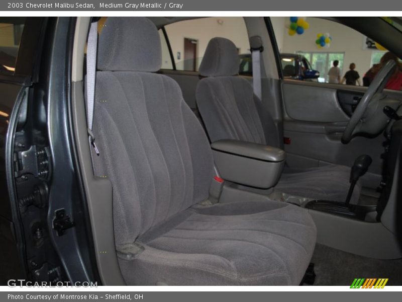 Medium Gray Metallic / Gray 2003 Chevrolet Malibu Sedan