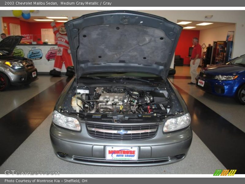 Medium Gray Metallic / Gray 2003 Chevrolet Malibu Sedan