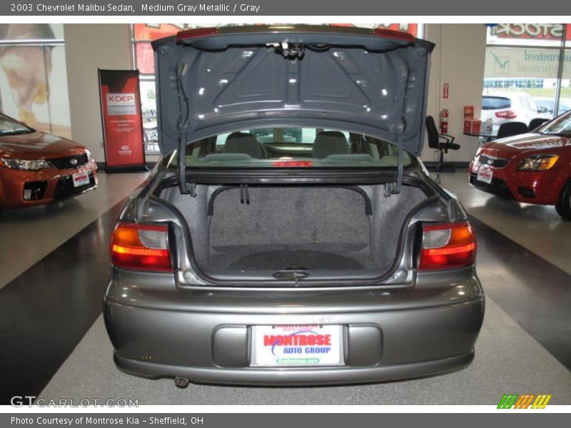 Medium Gray Metallic / Gray 2003 Chevrolet Malibu Sedan