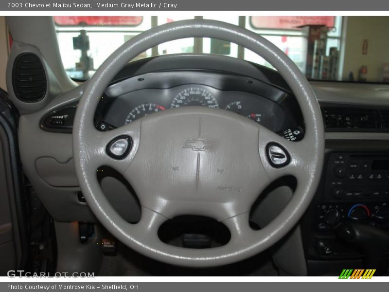 Medium Gray Metallic / Gray 2003 Chevrolet Malibu Sedan
