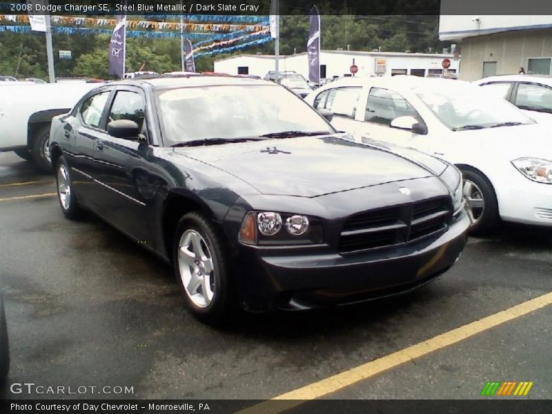 Steel Blue Metallic / Dark Slate Gray 2008 Dodge Charger SE