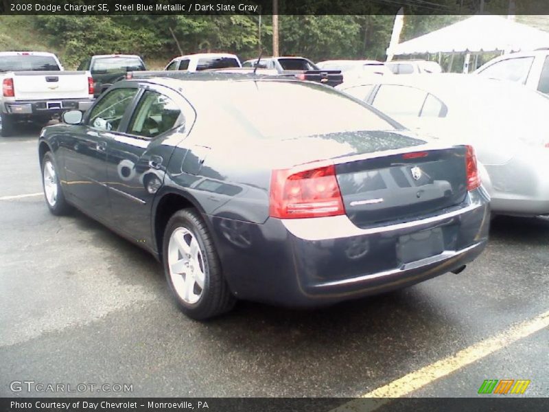 Steel Blue Metallic / Dark Slate Gray 2008 Dodge Charger SE