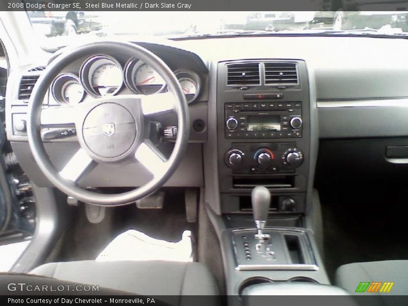 Steel Blue Metallic / Dark Slate Gray 2008 Dodge Charger SE