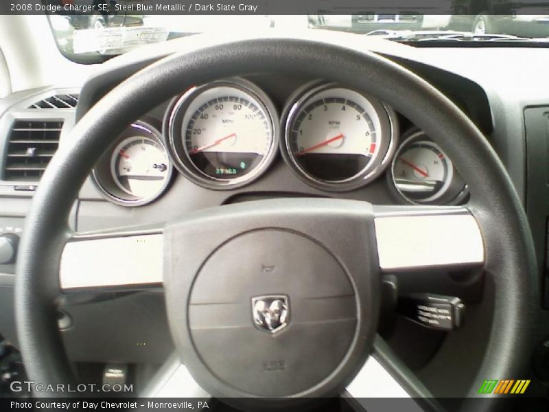 Steel Blue Metallic / Dark Slate Gray 2008 Dodge Charger SE