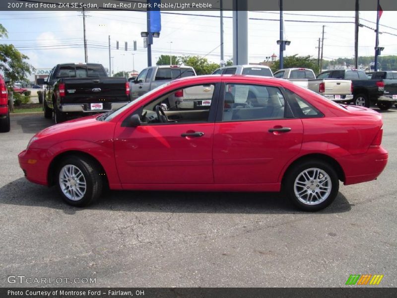 Infra-Red / Dark Pebble/Light Pebble 2007 Ford Focus ZX4 SE Sedan