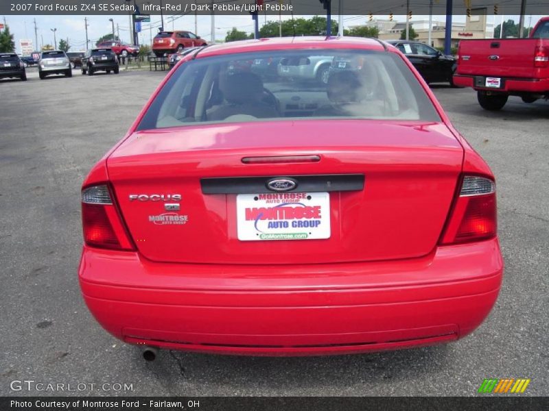 Infra-Red / Dark Pebble/Light Pebble 2007 Ford Focus ZX4 SE Sedan