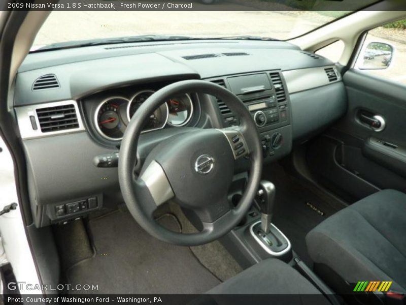 Fresh Powder / Charcoal 2009 Nissan Versa 1.8 S Hatchback