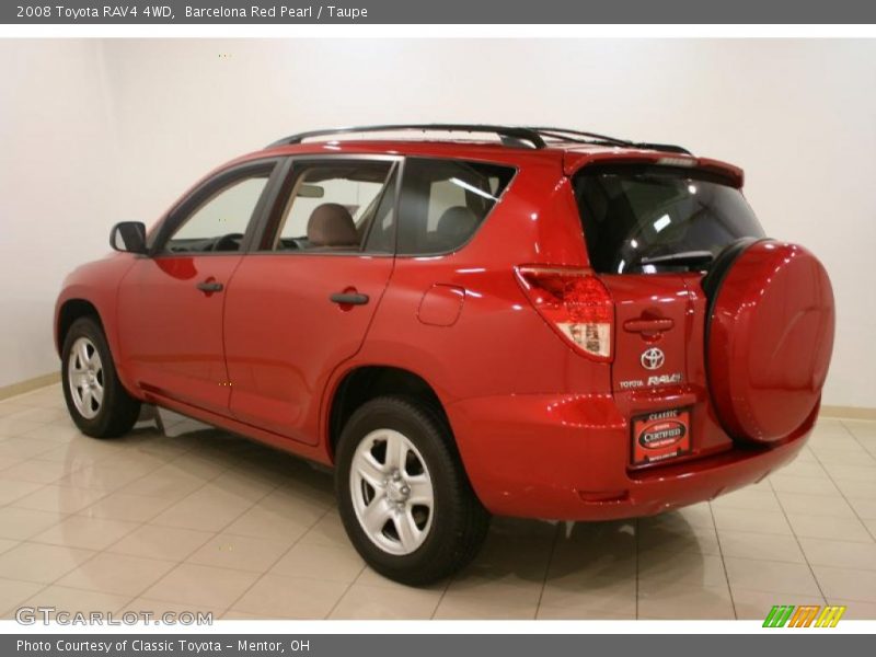 Barcelona Red Pearl / Taupe 2008 Toyota RAV4 4WD