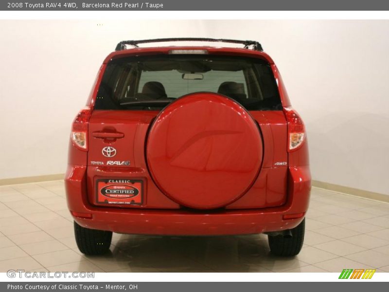 Barcelona Red Pearl / Taupe 2008 Toyota RAV4 4WD