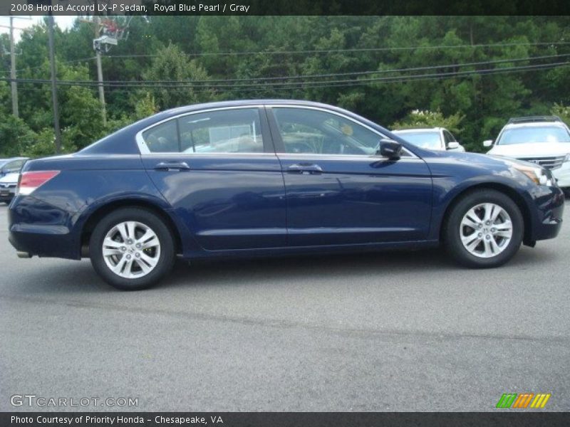 Royal Blue Pearl / Gray 2008 Honda Accord LX-P Sedan