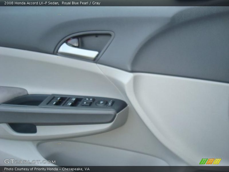 Royal Blue Pearl / Gray 2008 Honda Accord LX-P Sedan