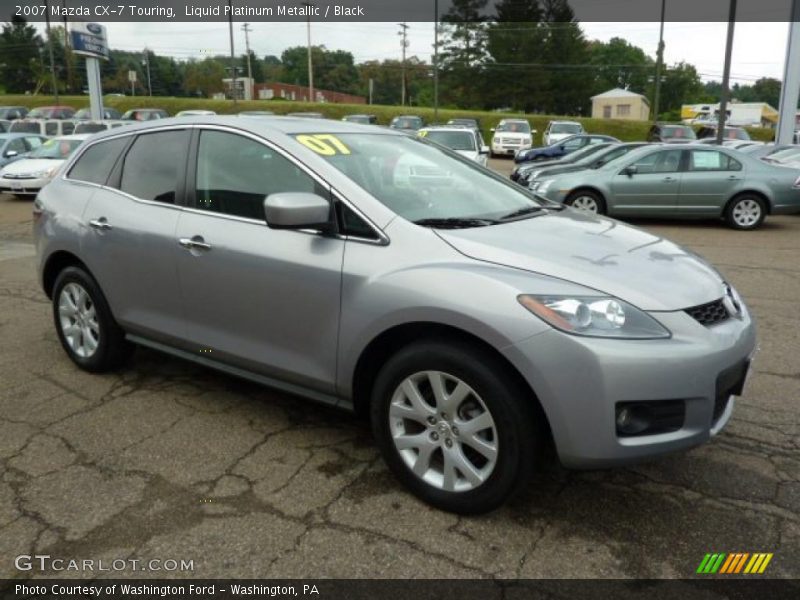 Liquid Platinum Metallic / Black 2007 Mazda CX-7 Touring