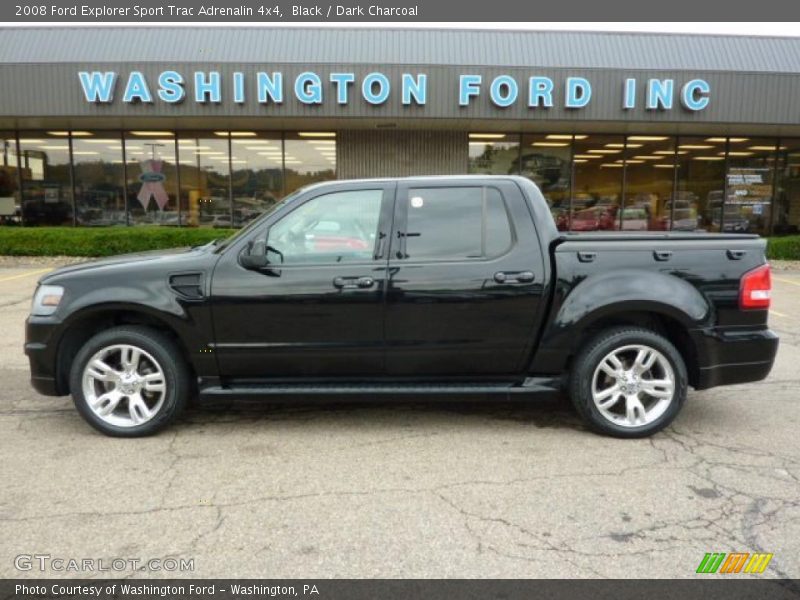 Black / Dark Charcoal 2008 Ford Explorer Sport Trac Adrenalin 4x4